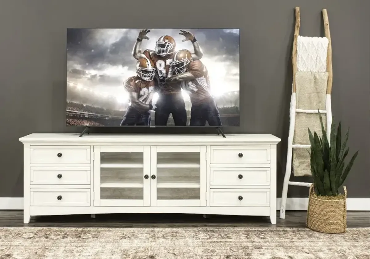 Marlo Marble White 82" TV Stand