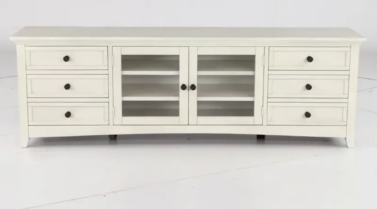 Marlo Marble White 82" TV Stand