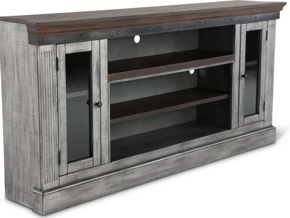 Avalon Gray 82" TV Stand