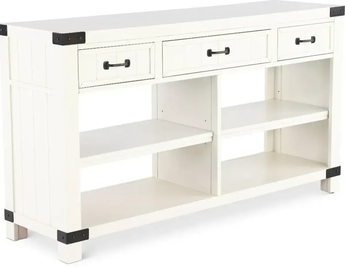 White River White Sofa Table