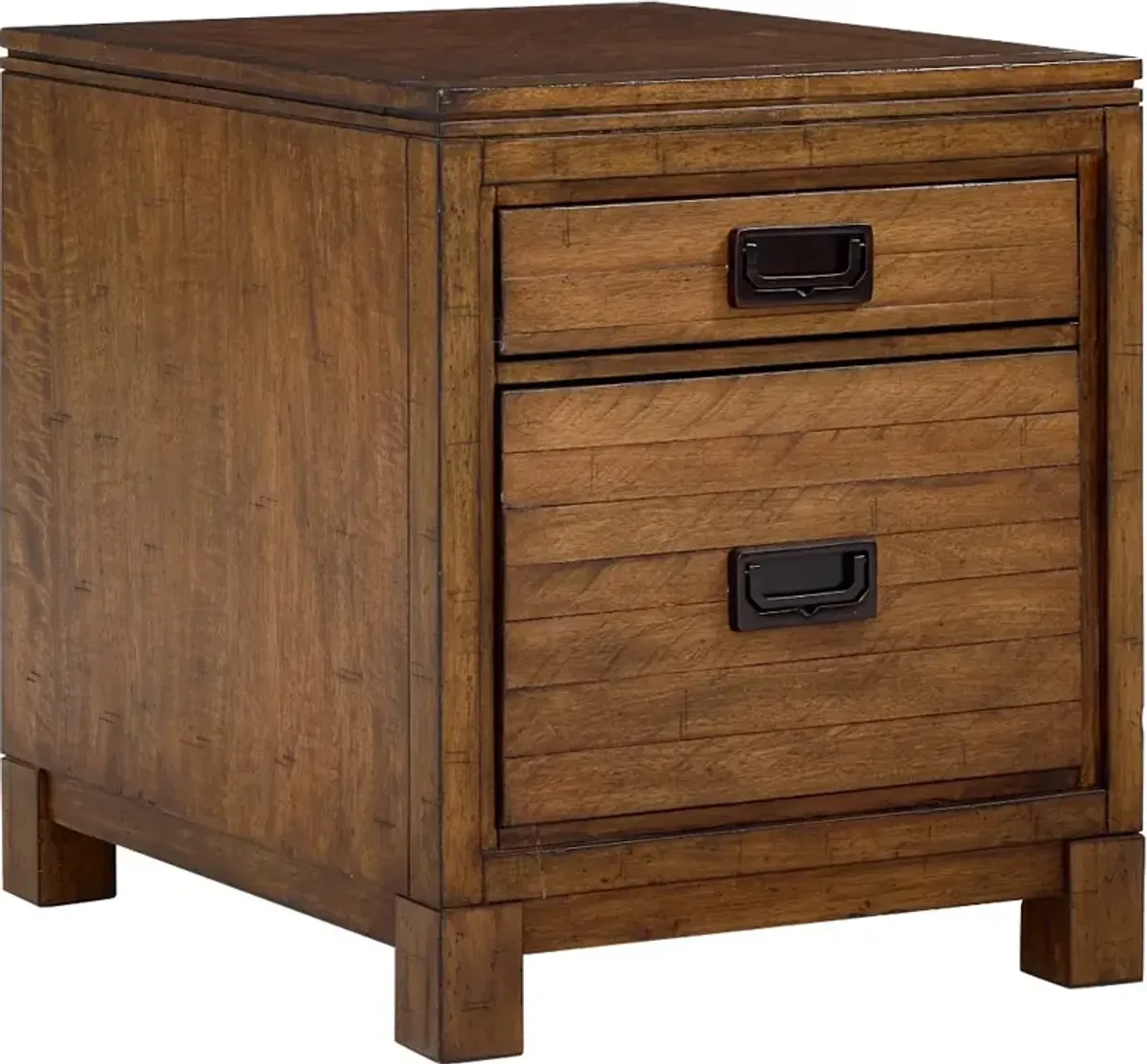 Stoneyknol Brown Dual Drawer End Table