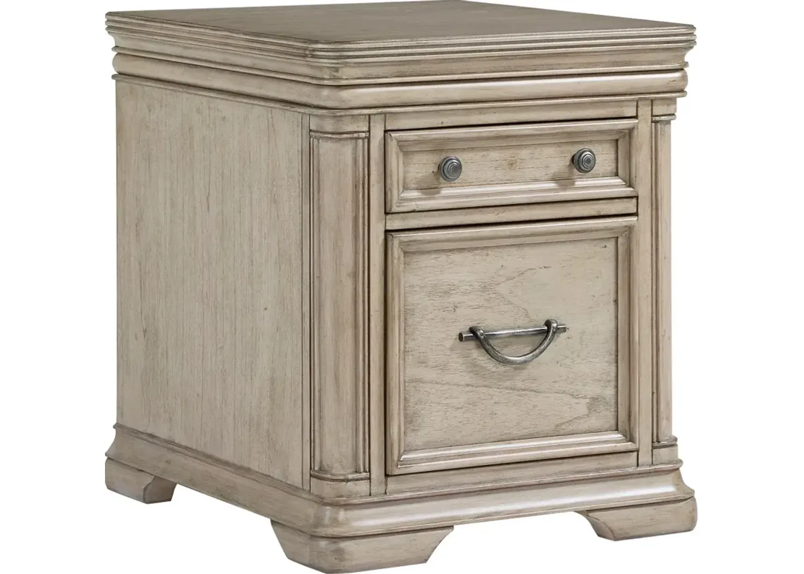 Oxford Gray Dual Drawer End Table