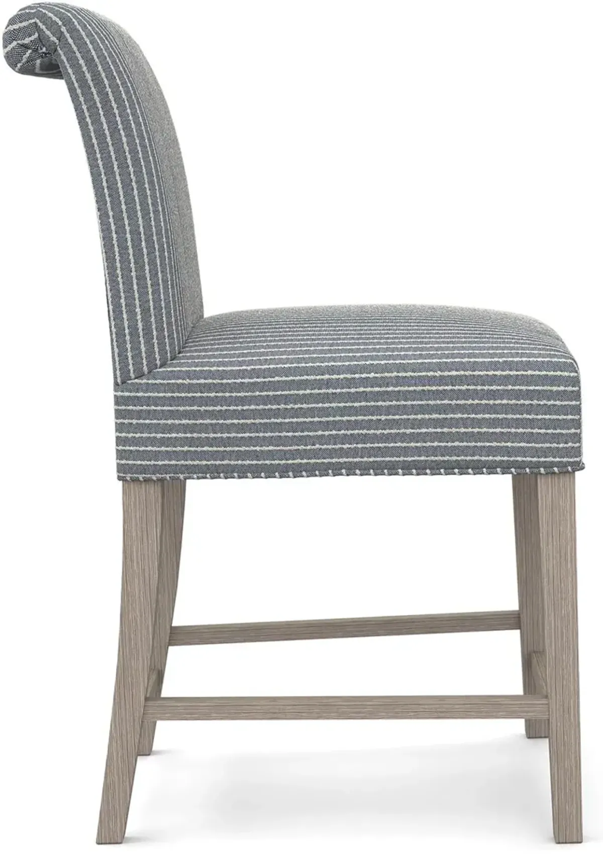 Sebra Chambray Striped Counter Height Stool