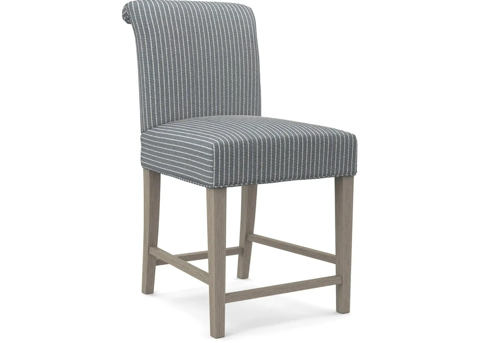 Sebra Chambray Striped Counter Height Stool