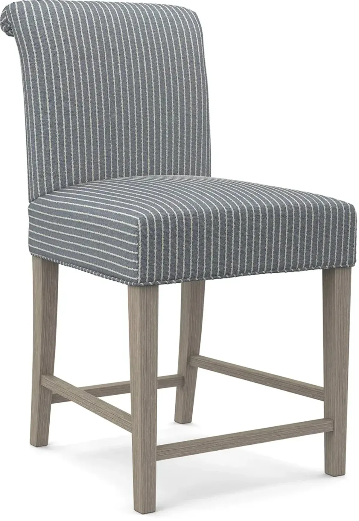 Sebra Chambray Striped Counter Height Stool