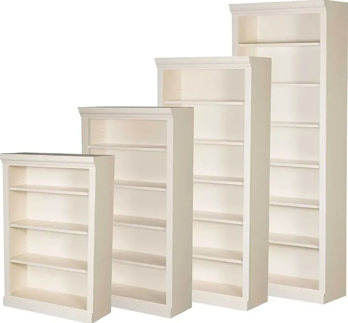 Jackson White Wash 48 Inch Bookcase