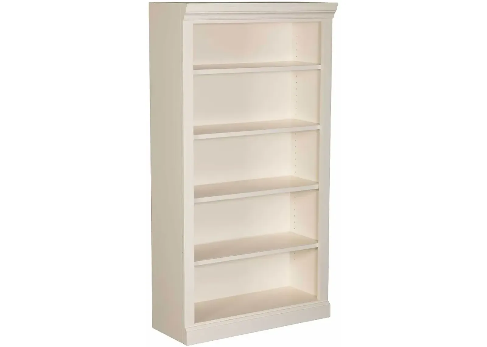 Jackson White Wash 60 Inch Bookcase