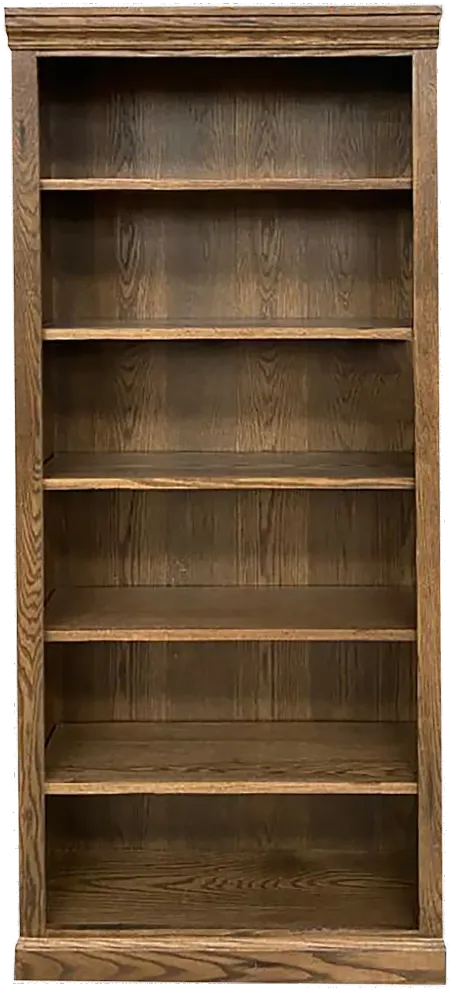 Jackson Rustic Oak 72 Inch Bookcase