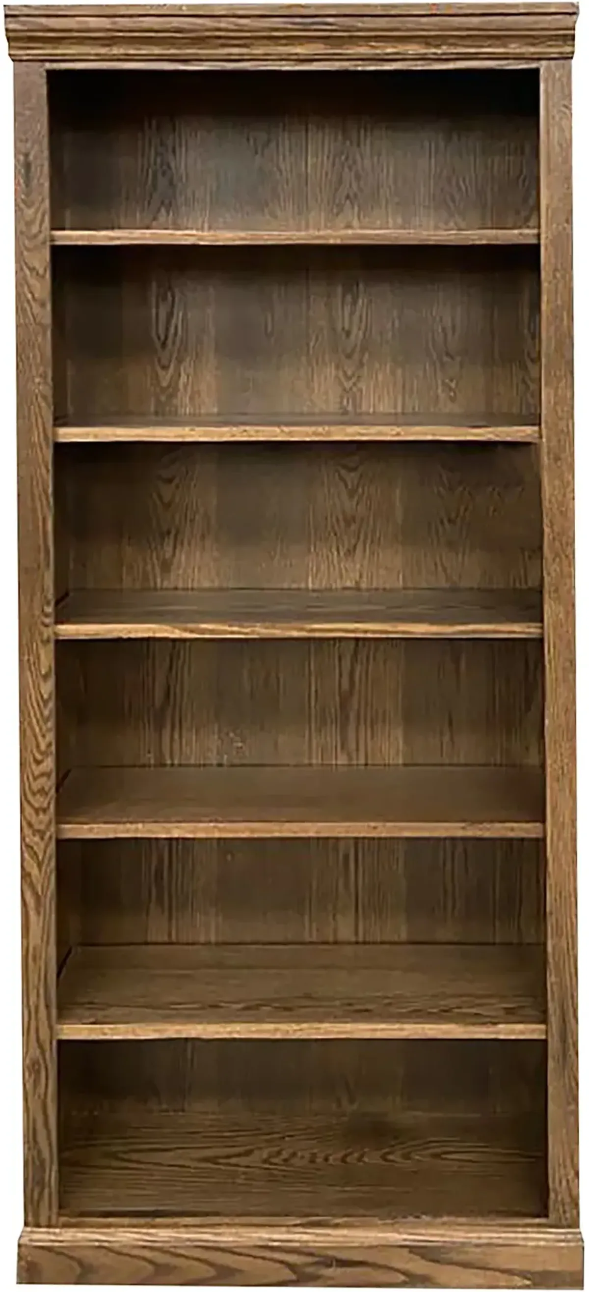 Jackson Rustic Oak 72 Inch Bookcase