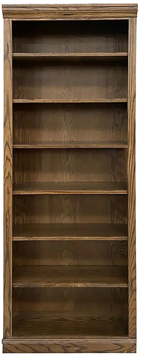 Jackson Rustic Oak 84 Inch Bookcase