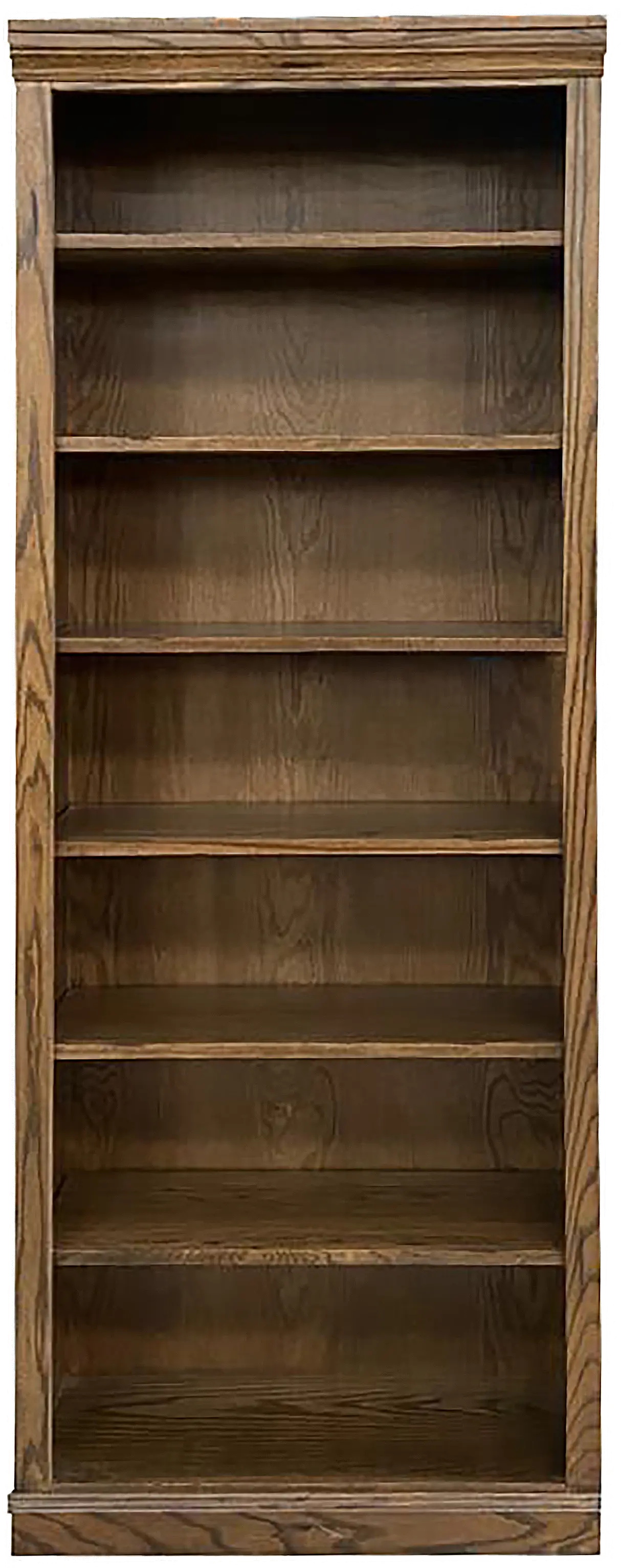 Jackson Rustic Oak 84 Inch Bookcase