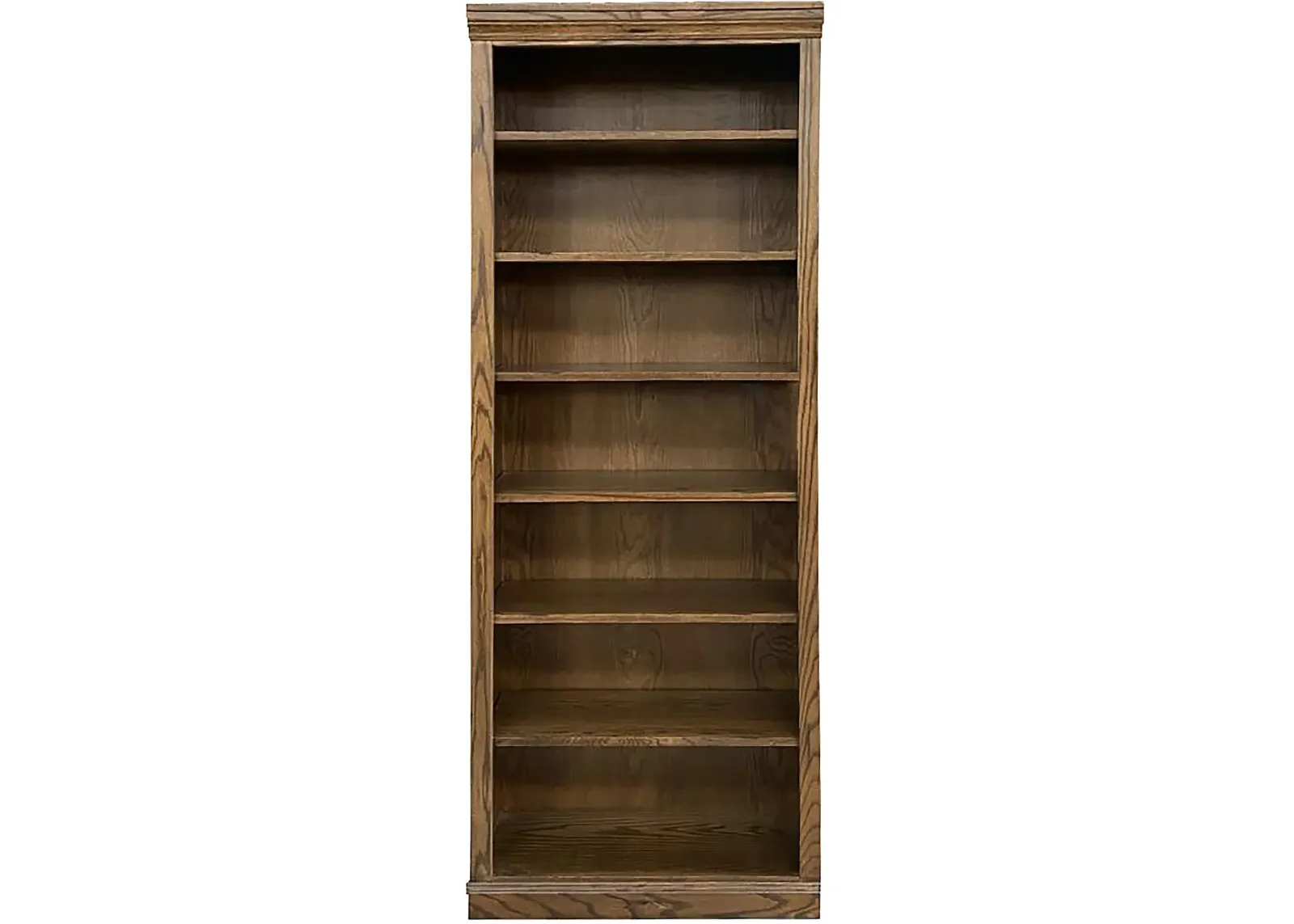 Jackson Rustic Oak 84 Inch Bookcase