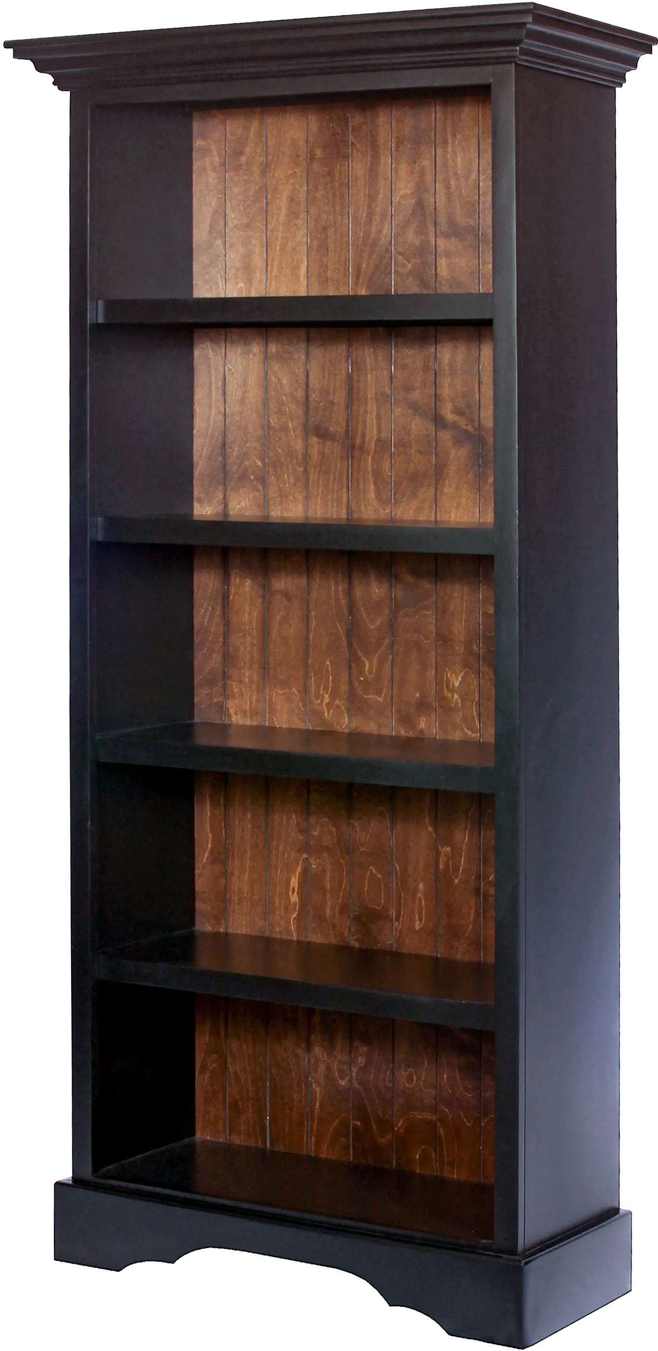 Eton 75 Inch Black Oak Bookcase