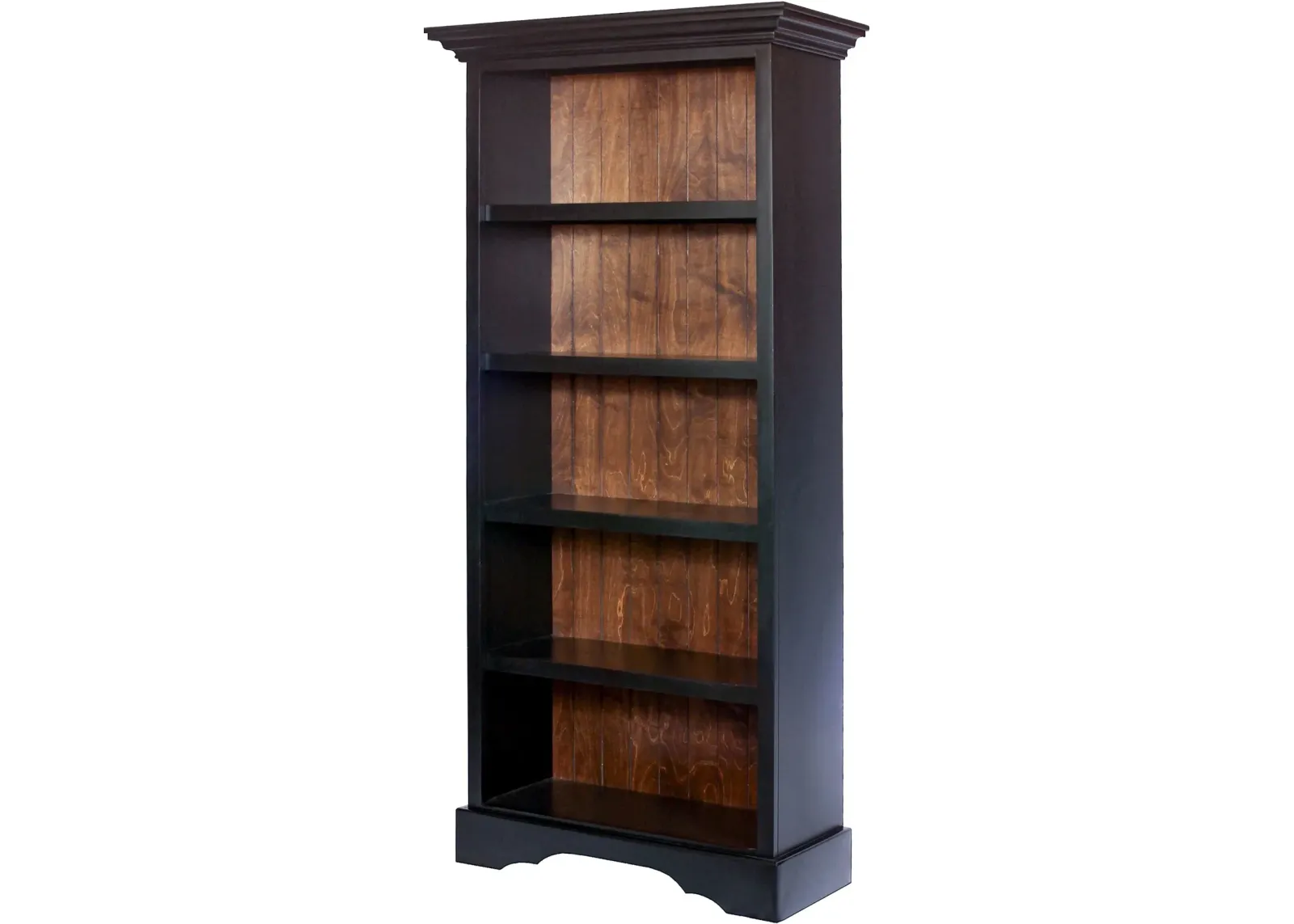 Eton 75 Inch Black Oak Bookcase