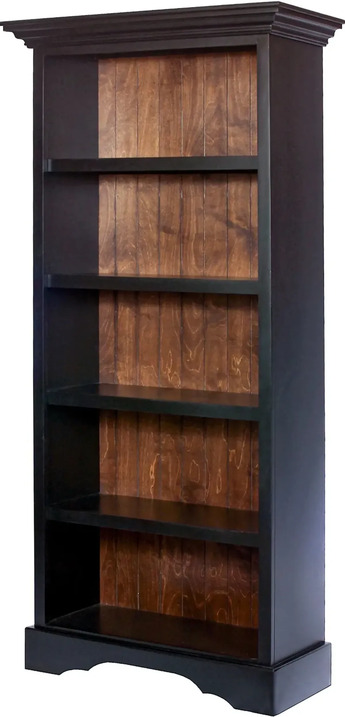 Eton 75 Inch Black Oak Bookcase