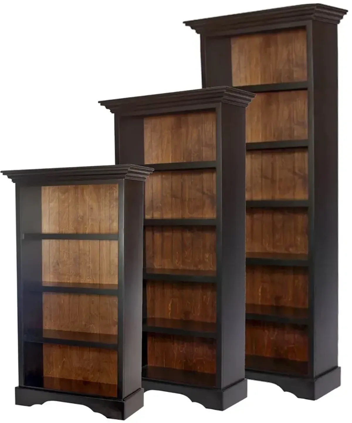 Eton 90" Black Oak Bookcase