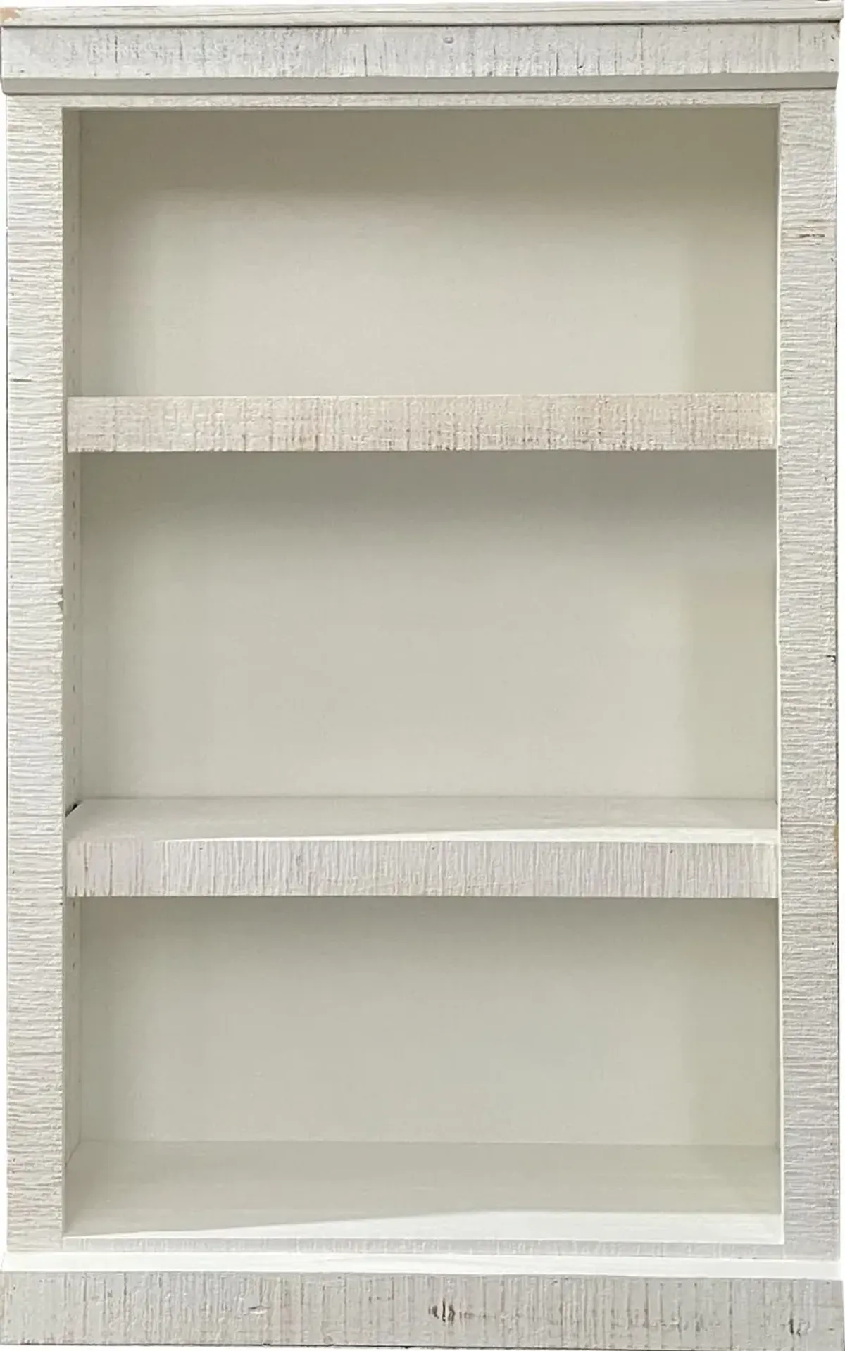 Delta 48 Inch Rustic White Bookcase