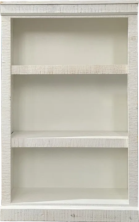 Delta 48 Inch Rustic White Bookcase