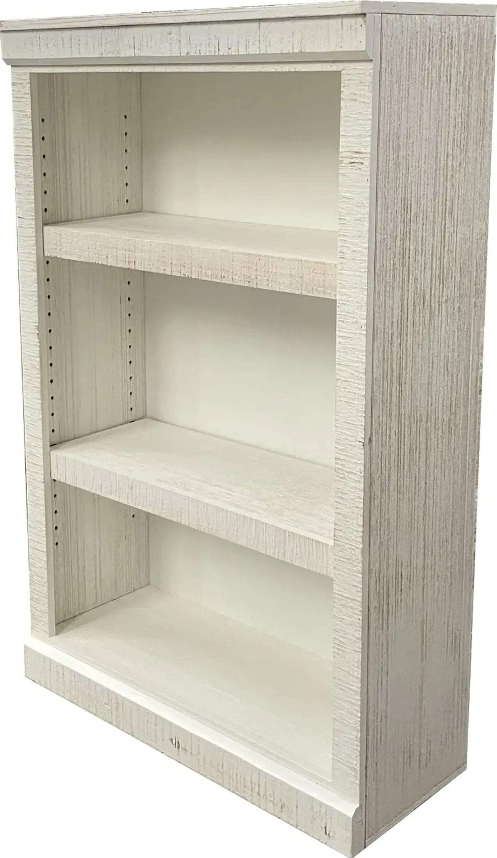 Delta 48 Inch Rustic White Bookcase