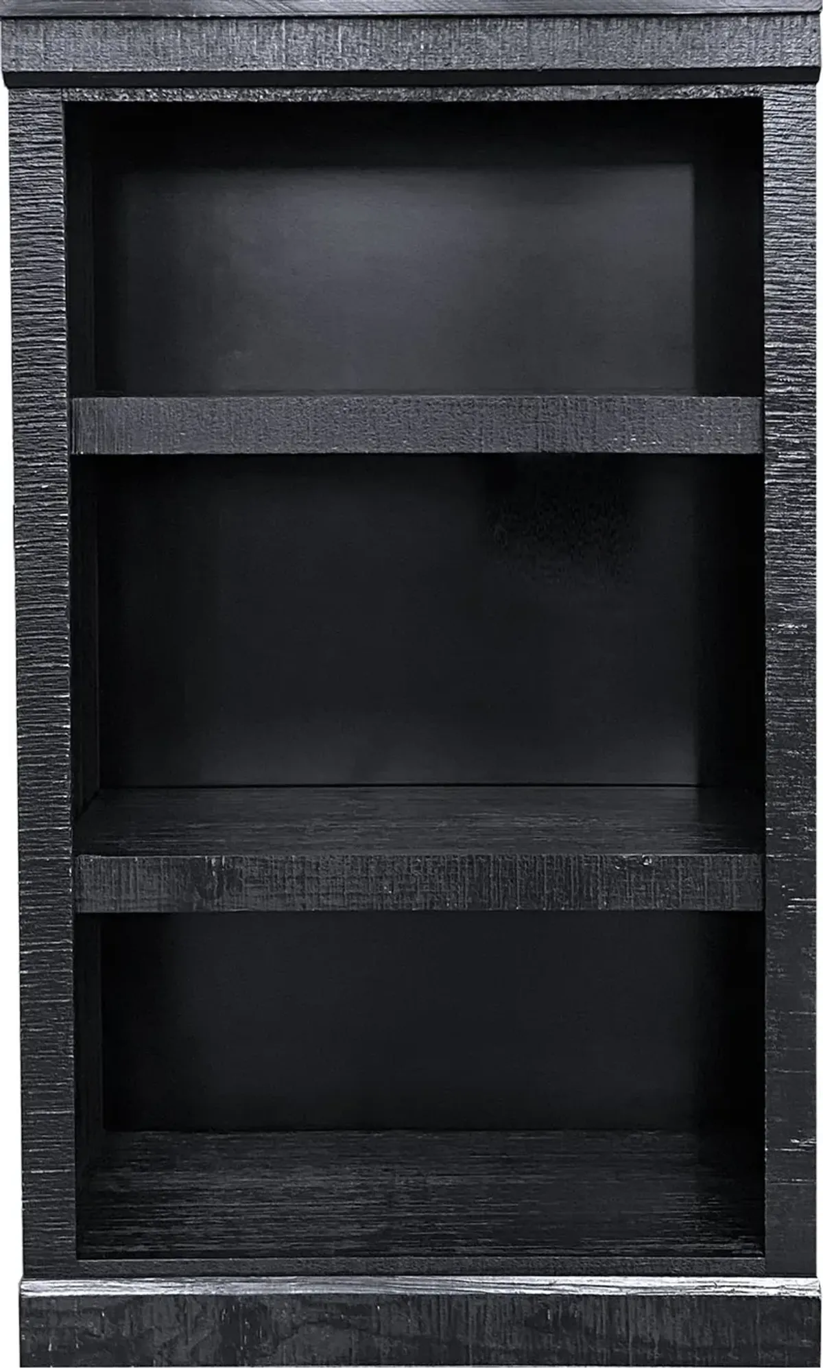 Delta 48 Inch Rustic Black Bookcase