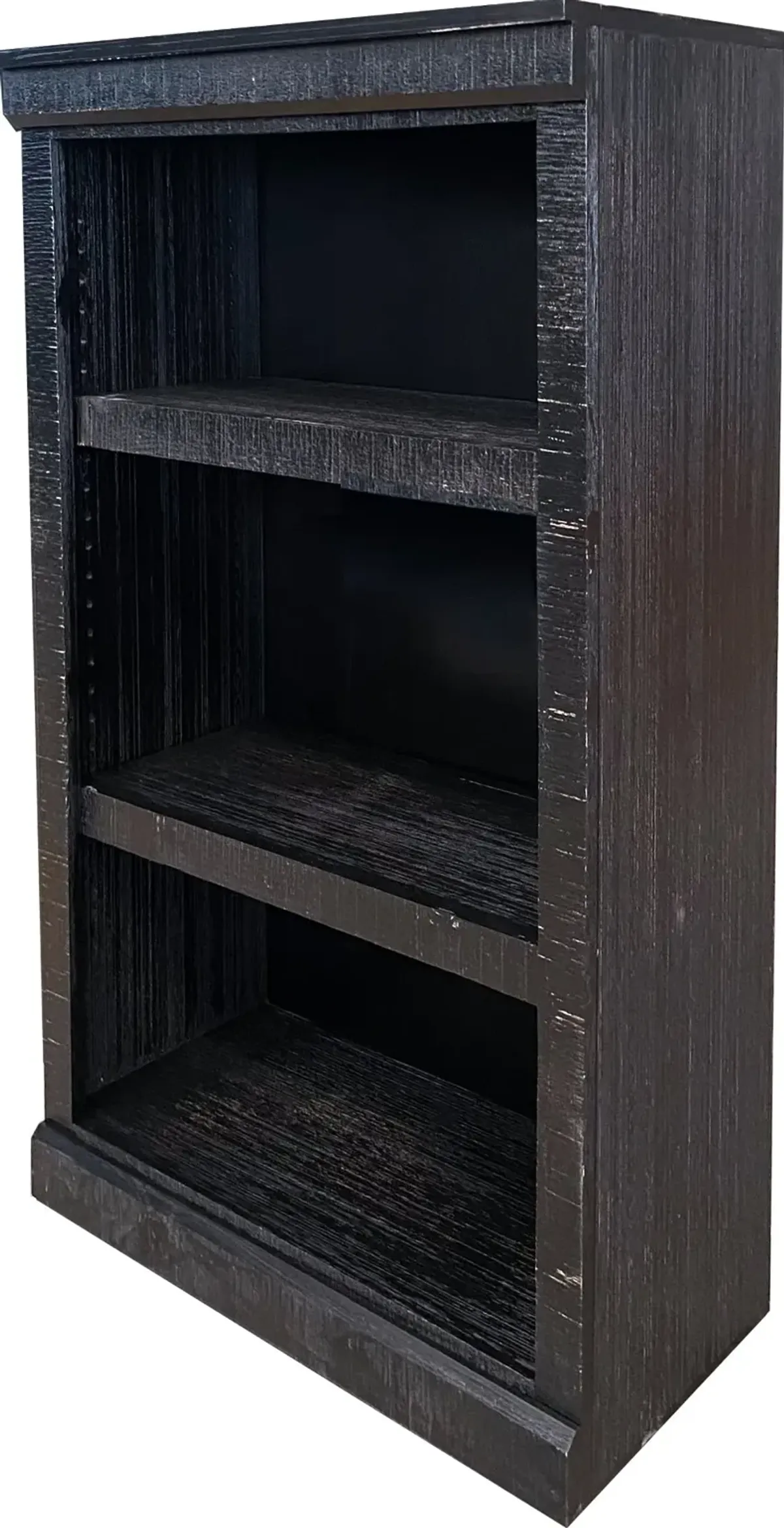 Delta 48 Inch Rustic Black Bookcase