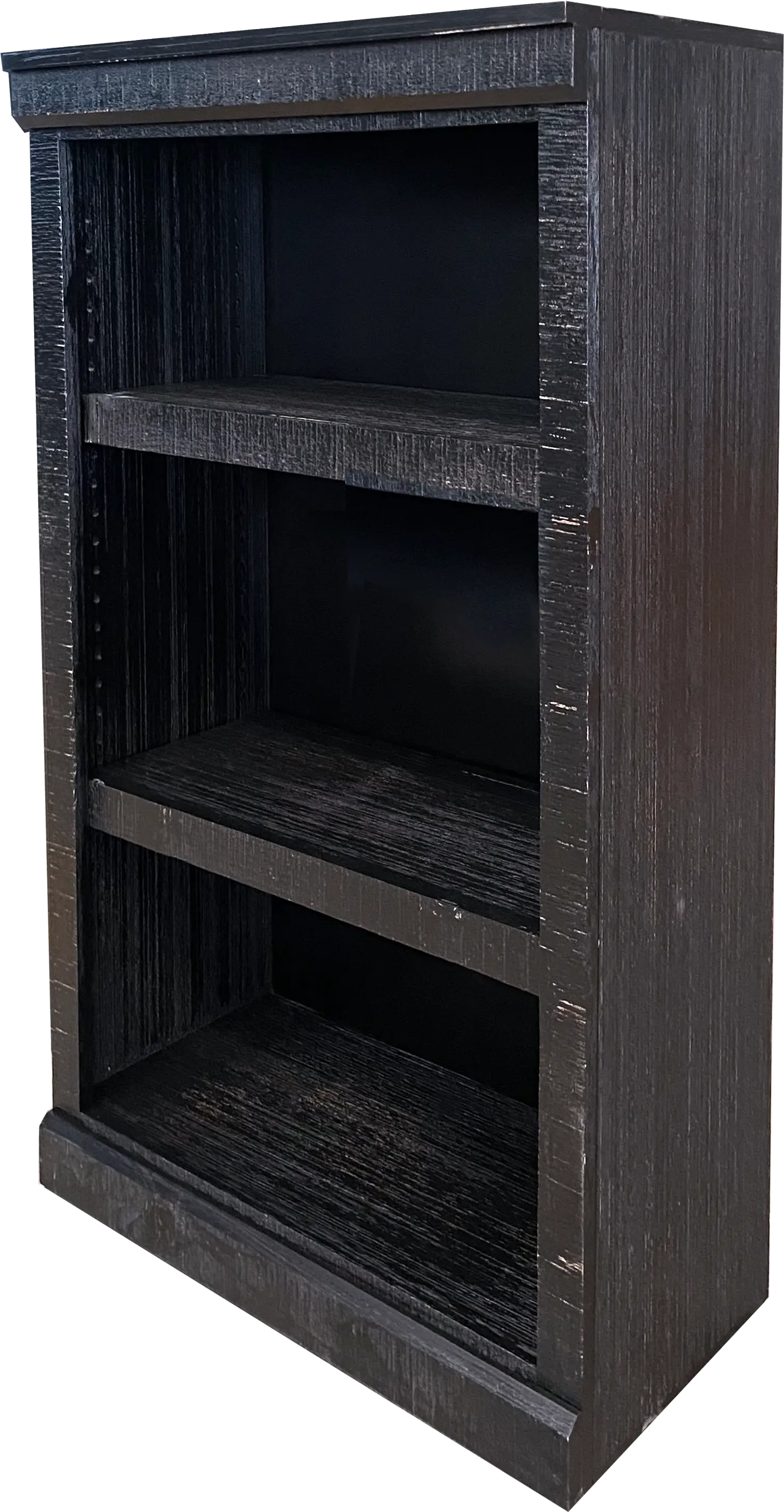 Delta 48 Inch Rustic Black Bookcase