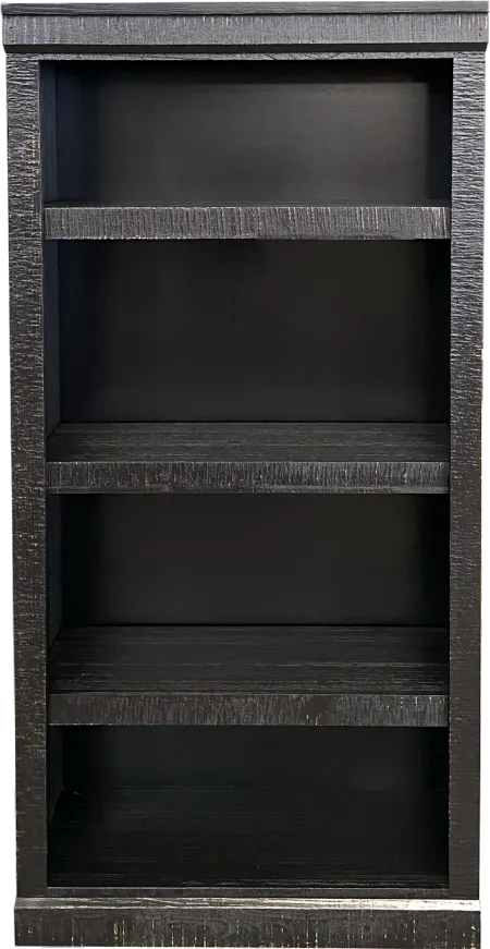 Delta 60 Inch Rustic Black Bookcase