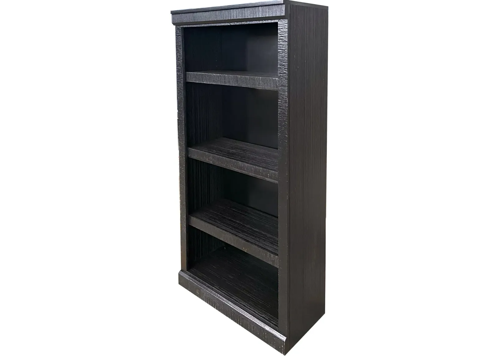 Delta 60 Inch Rustic Black Bookcase