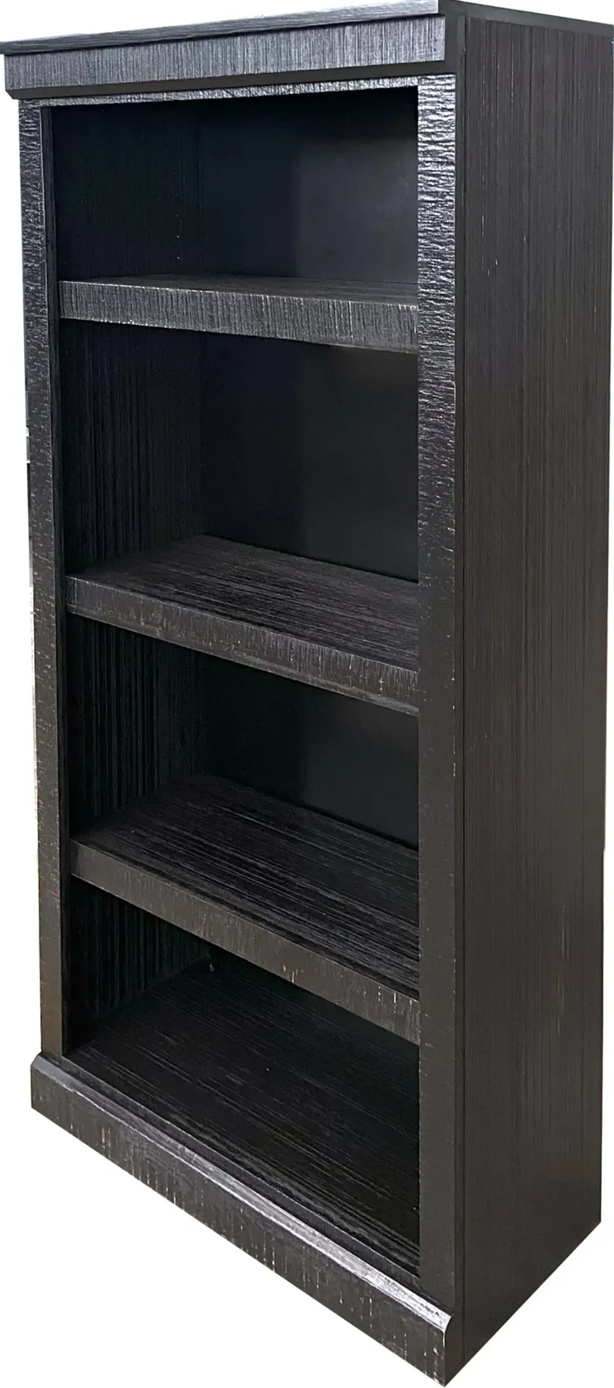 Delta 60 Inch Rustic Black Bookcase