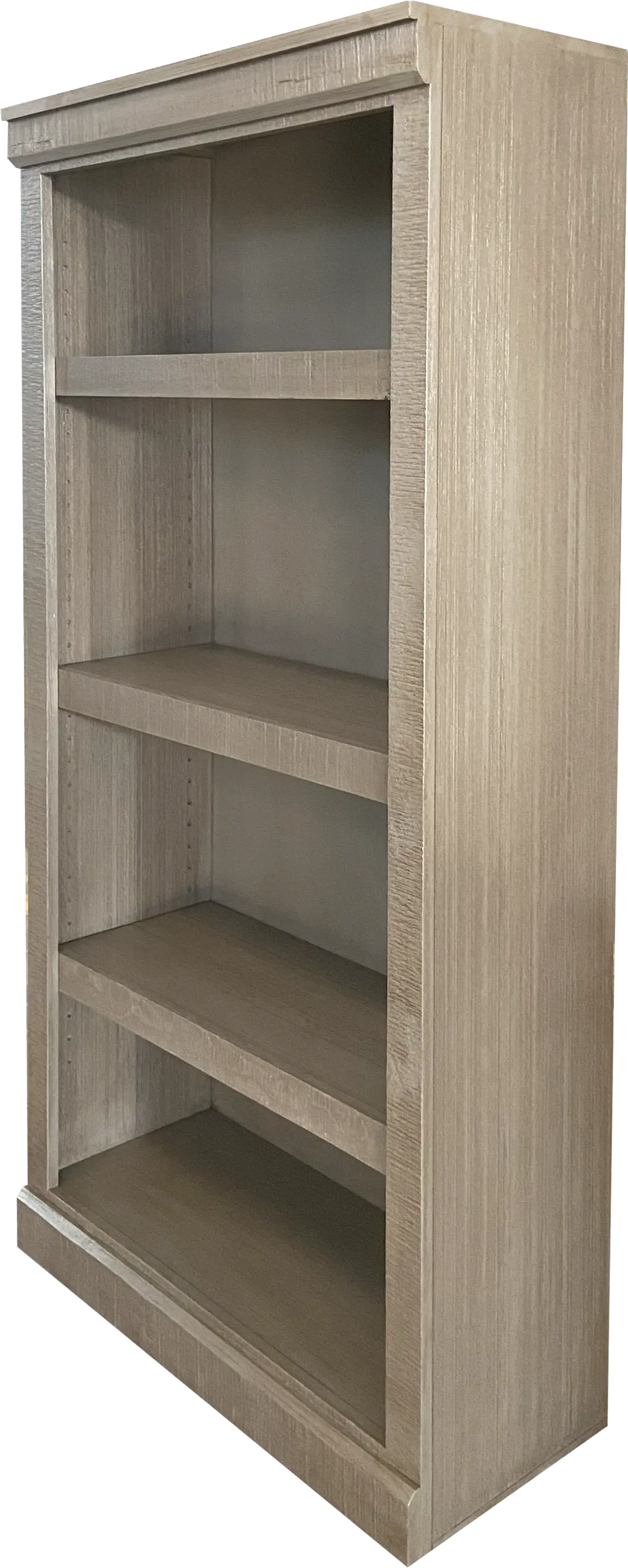 Delta 60 Inch Rustic Black Bookcase