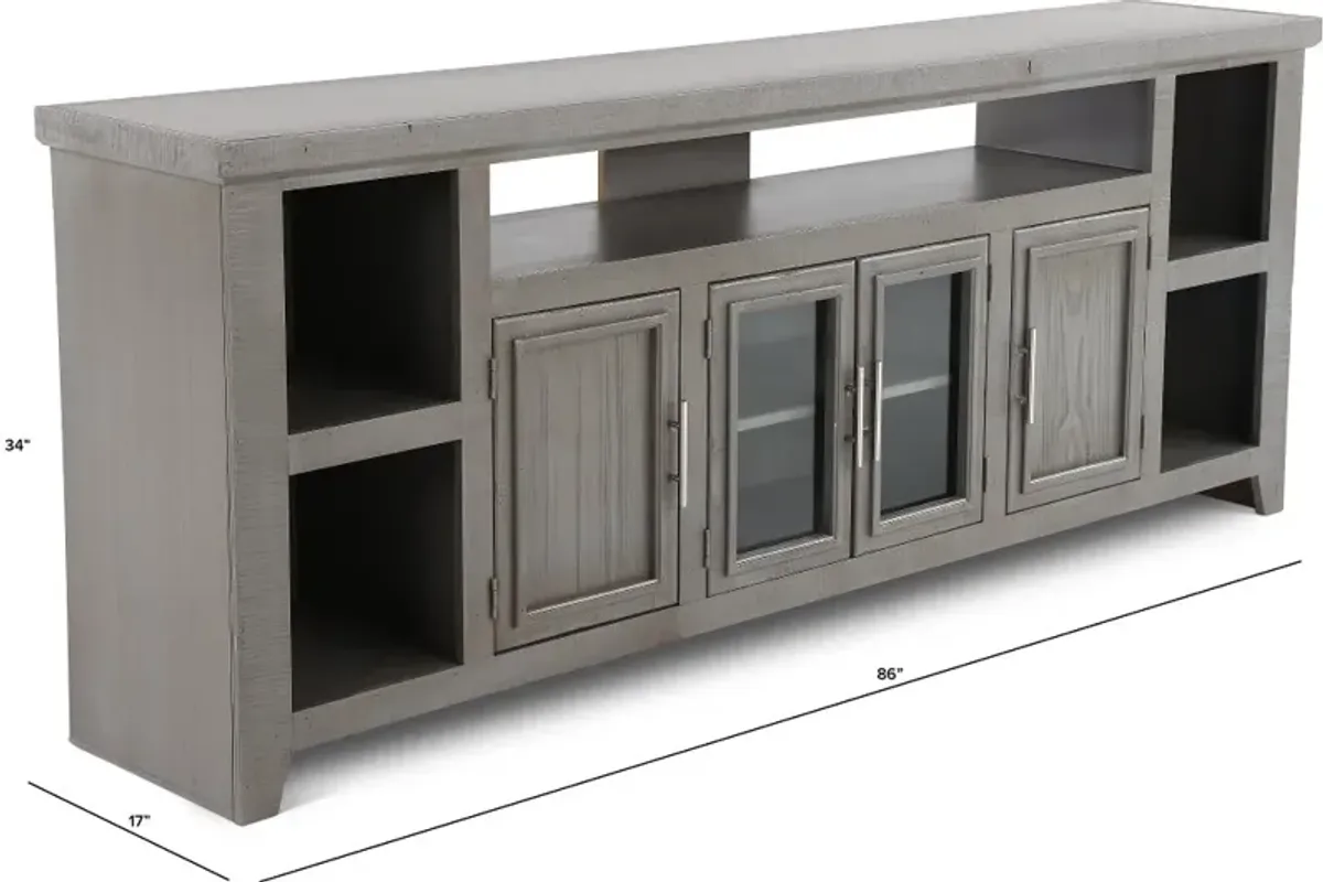 Heath Gray 85" TV Stand