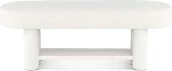 Geneva White Bed Bench
