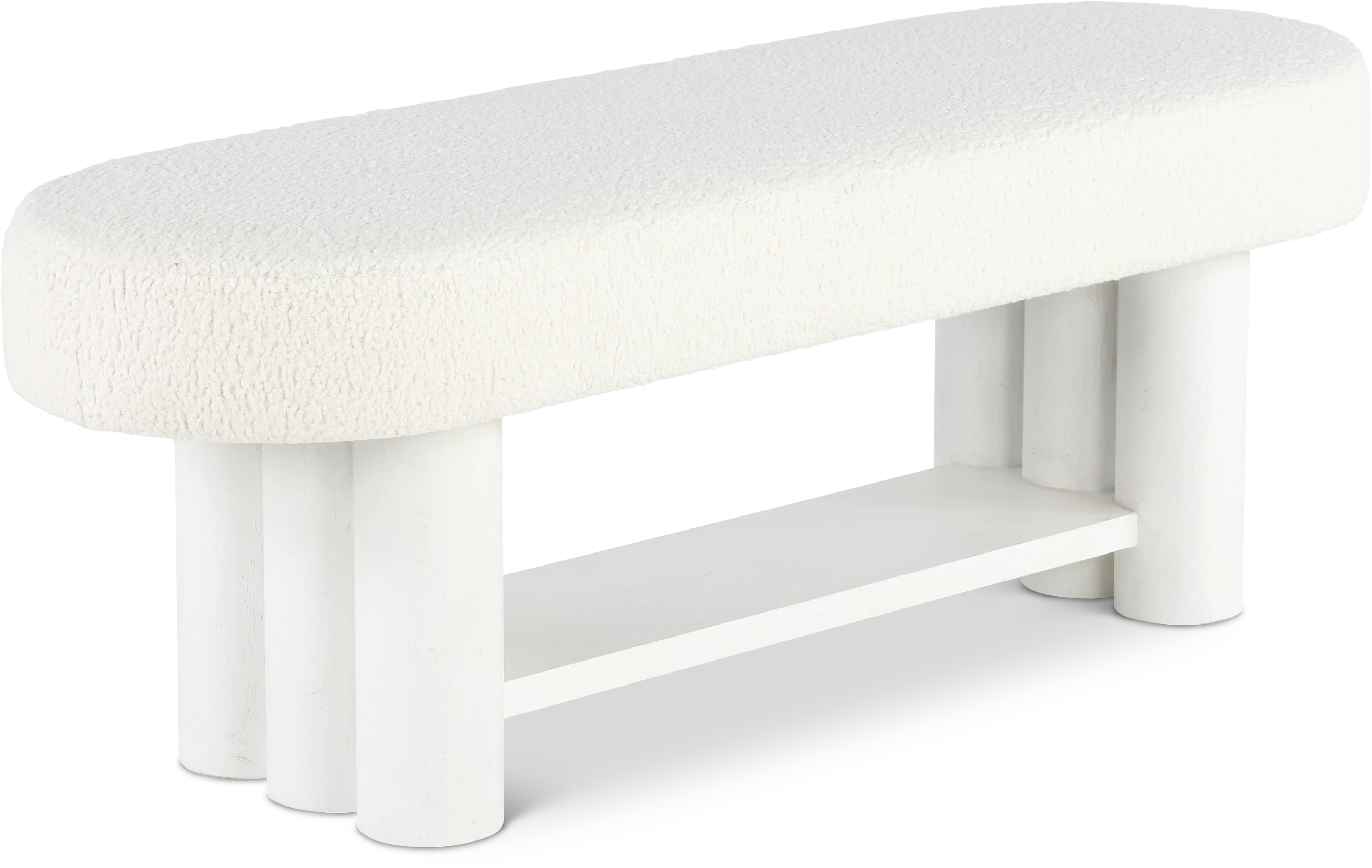Geneva White Bed Bench