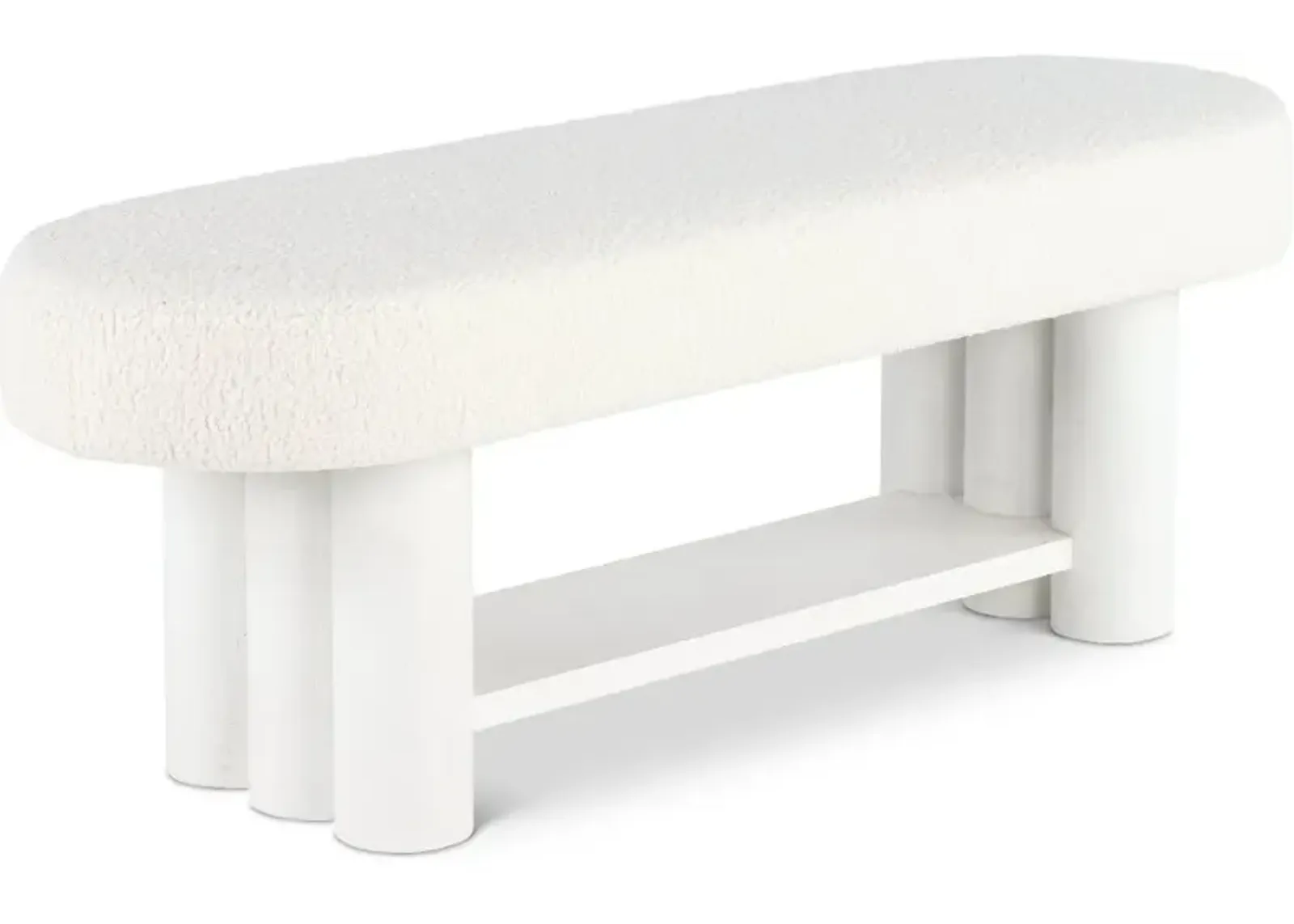 Geneva White Bed Bench