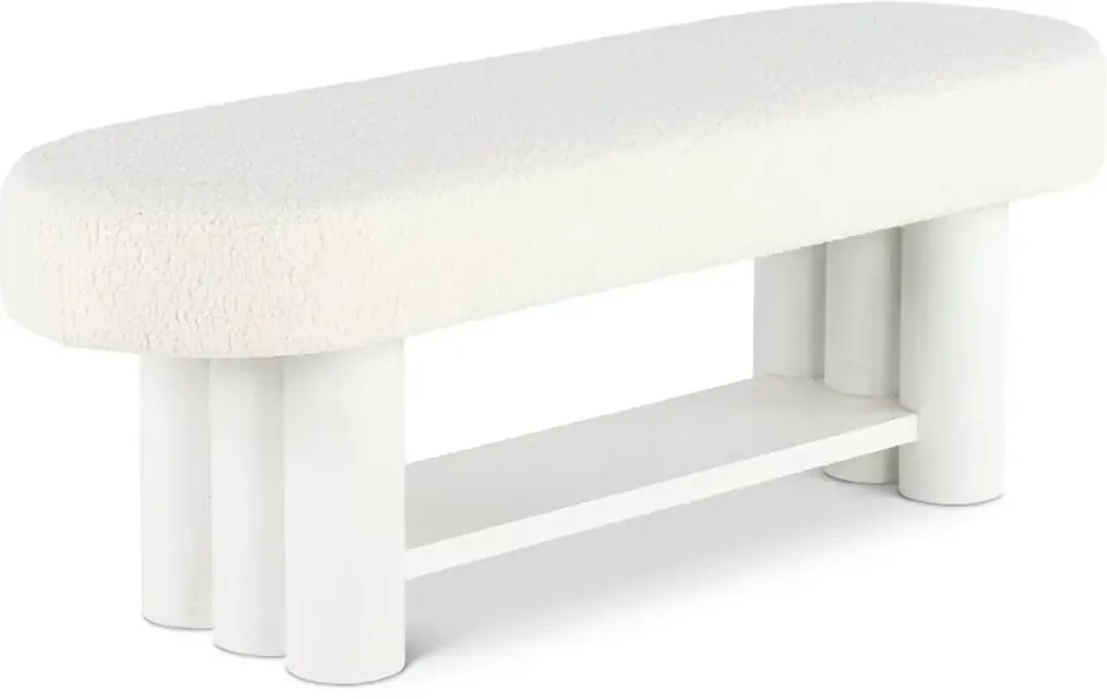 Geneva White Bed Bench