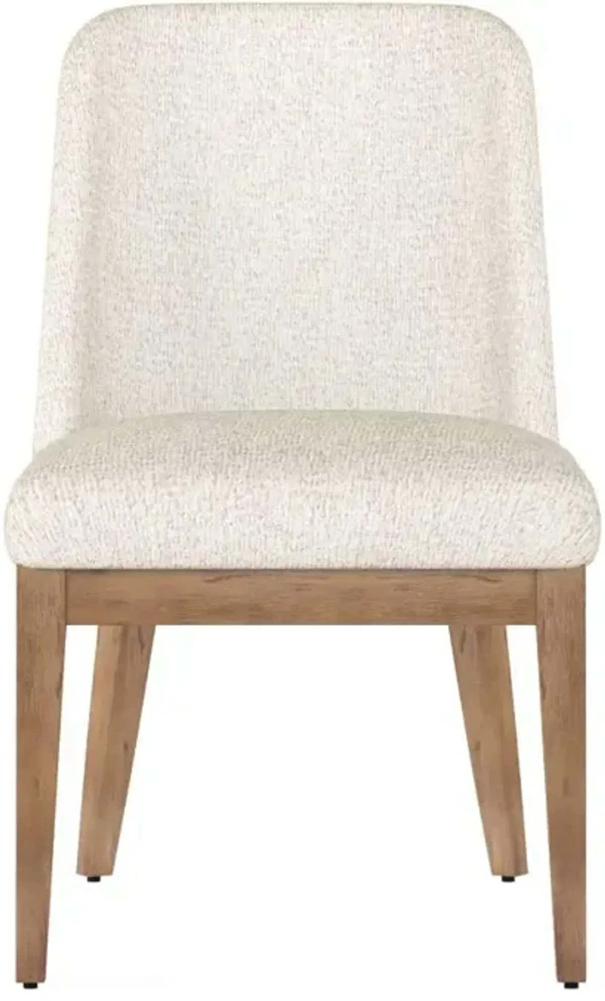 Portico Oak and White Upholstered Side Chair