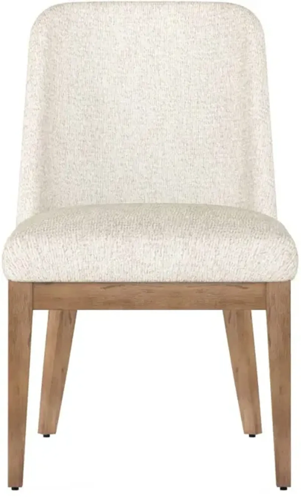 Portico Oak and White Upholstered Side Chair