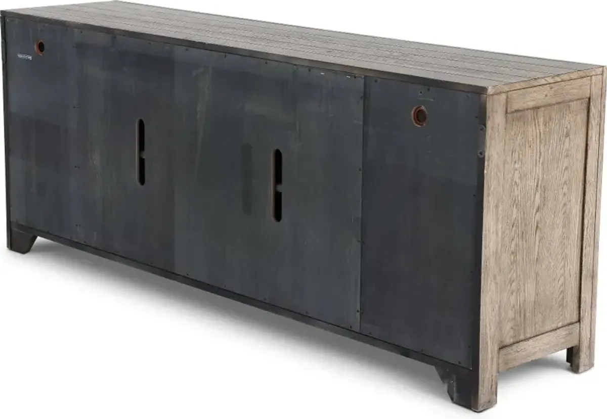 Skyview Lodge Rustic Brown 75" TV Stand