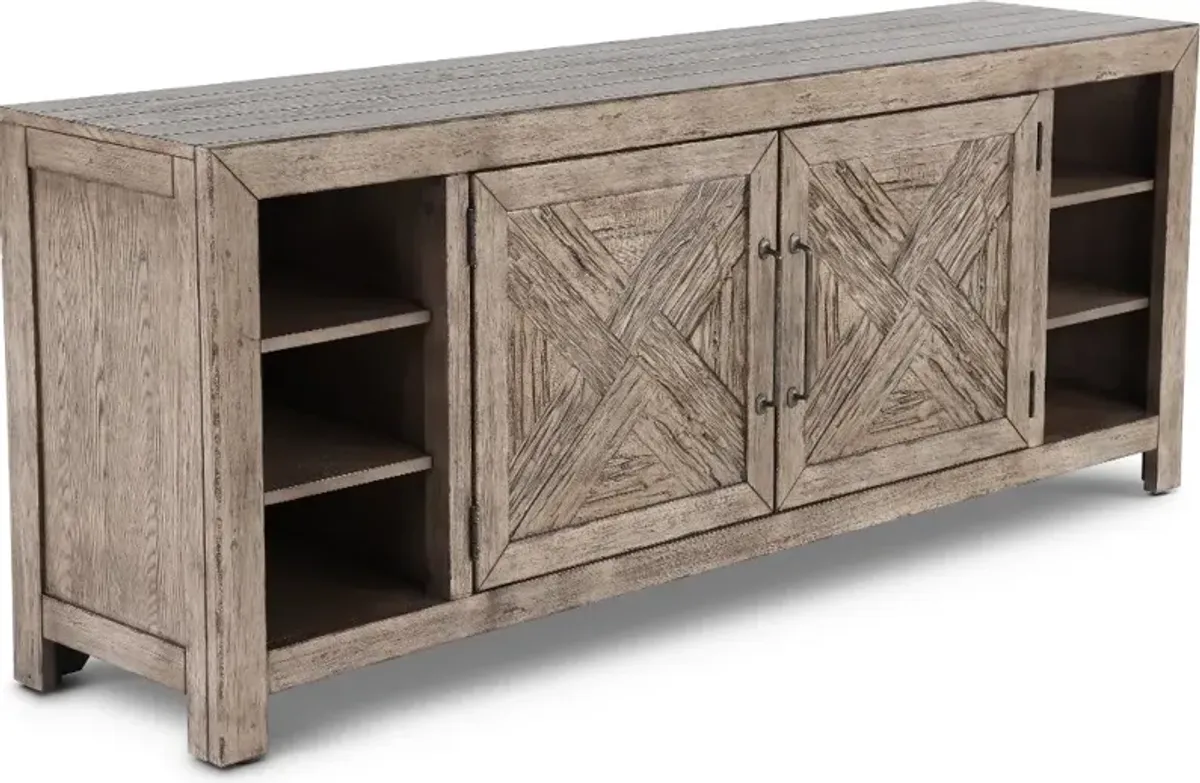 Skyview Lodge Rustic Brown 75" TV Stand