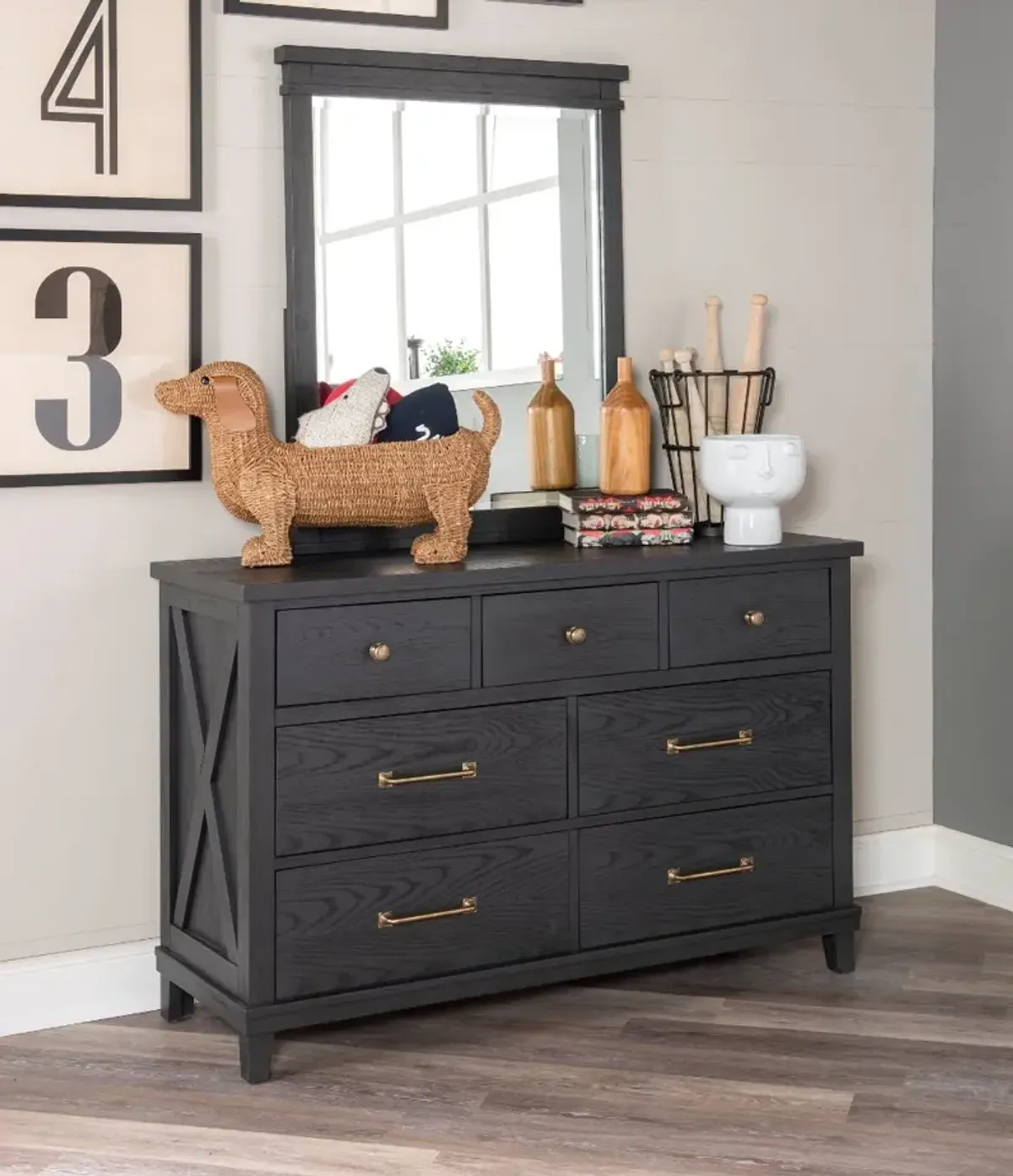 Flatiron Black Dresser