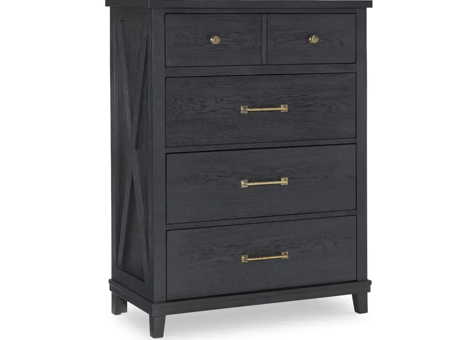 Flatiron Black Chest of Drawers