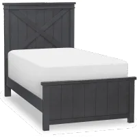 Flatiron Black Twin Bed with Trundle