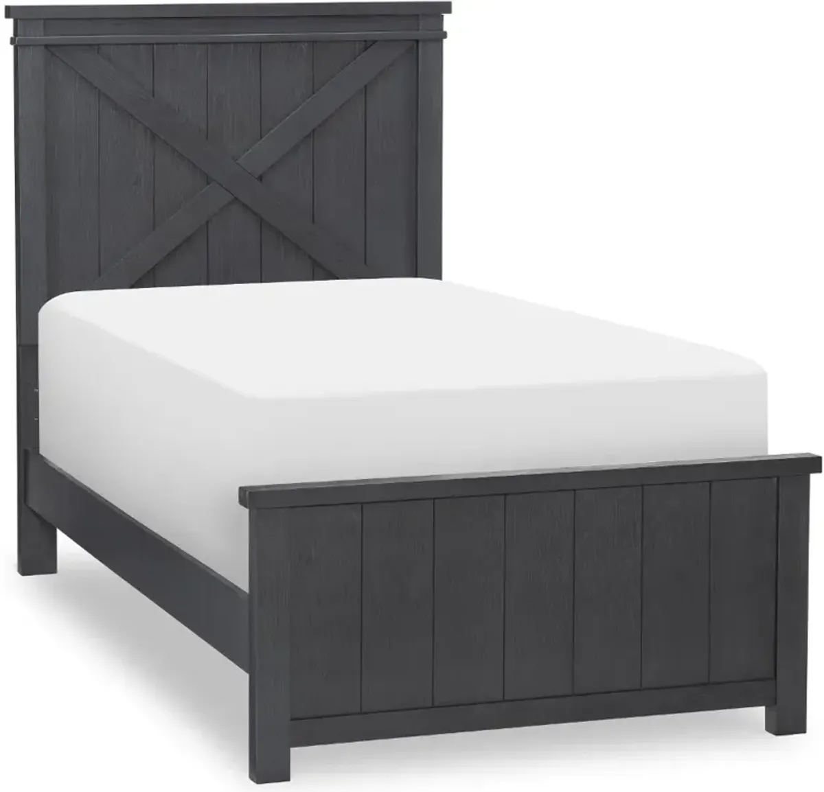 Flatiron Black Twin Bed with Trundle