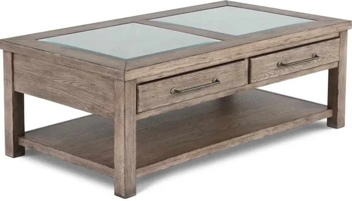 Skyview Lodge Rustic Brown Coffee Table