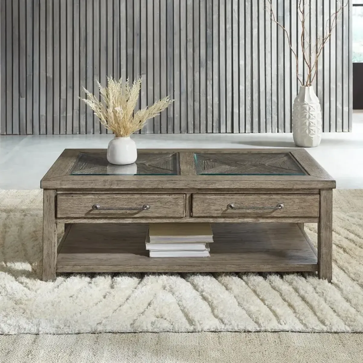 Skyview Lodge Rustic Brown Coffee Table