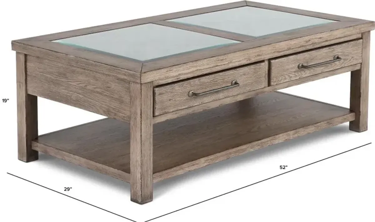 Skyview Lodge Rustic Brown Coffee Table