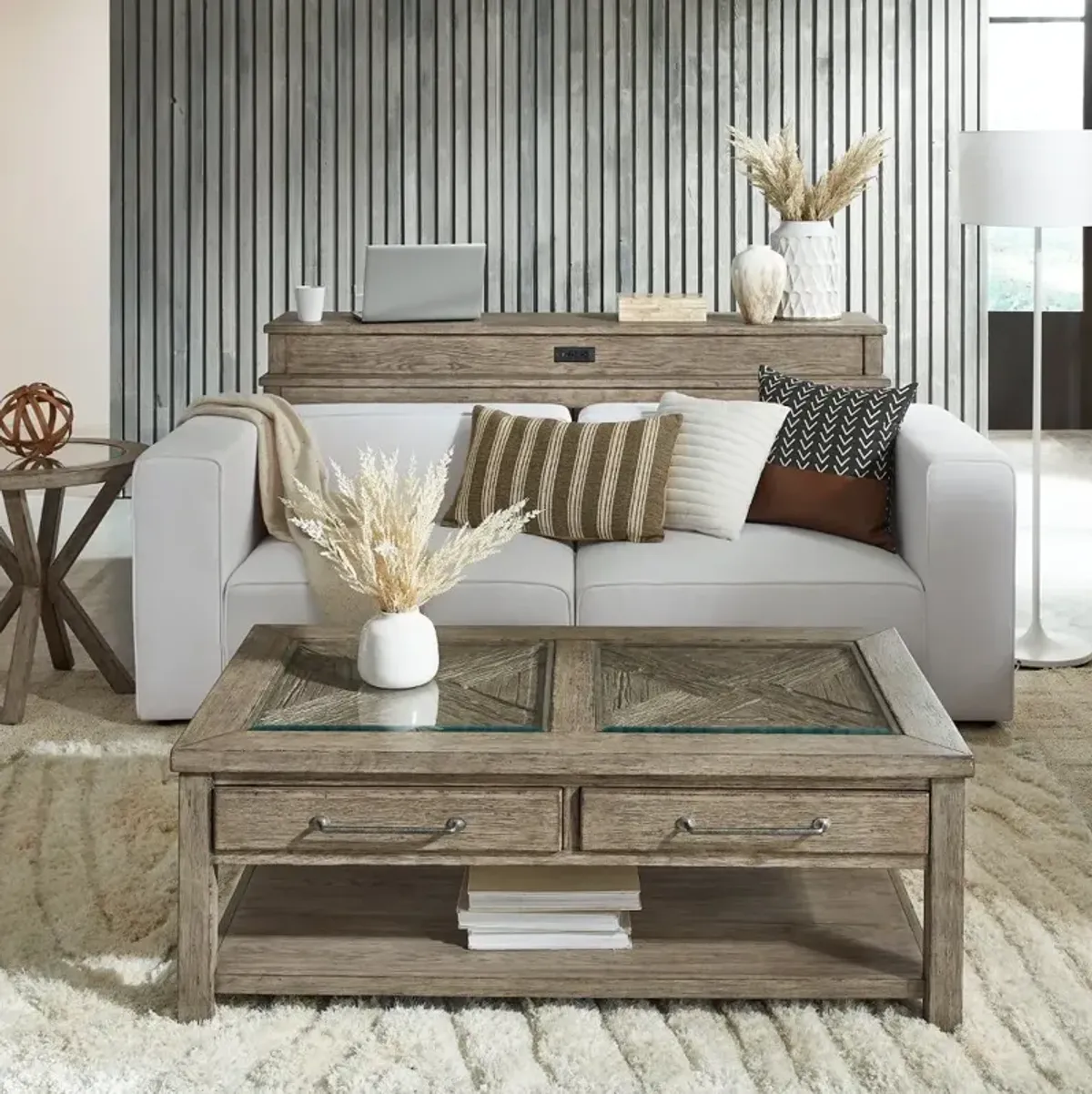 Skyview Lodge Rustic Brown Coffee Table