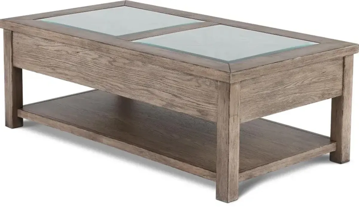 Skyview Lodge Rustic Brown Coffee Table