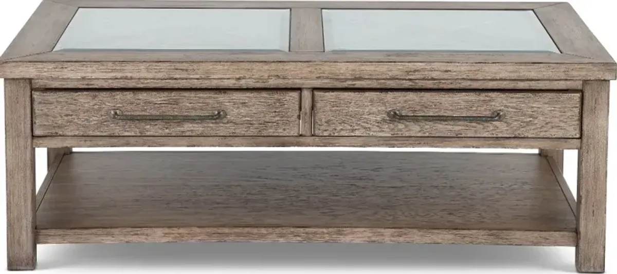 Skyview Lodge Rustic Brown Coffee Table