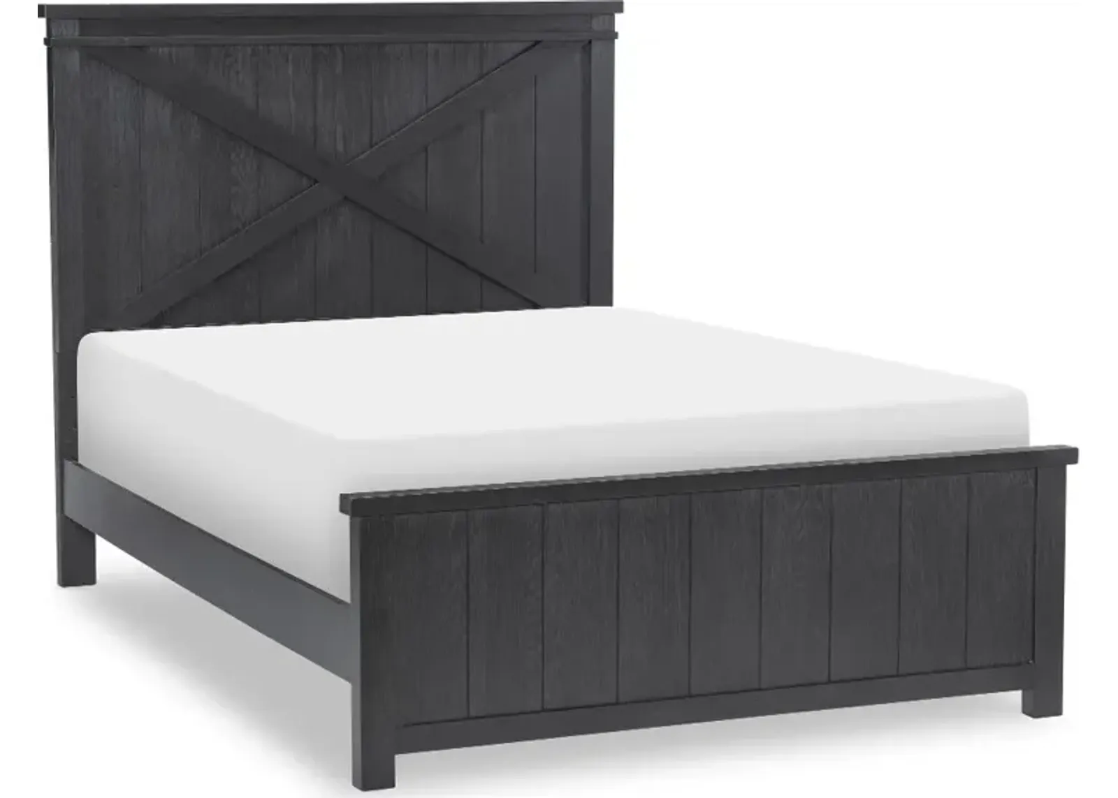 Flatiron Black Full Bed with Trundle